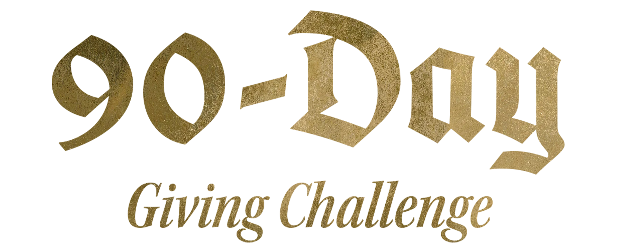 90-Day Giving Challenge
